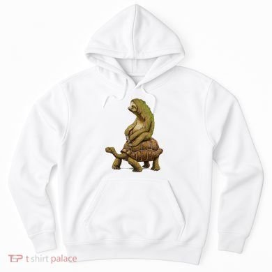 Funny Sloth Riding Turtle Speed Is Relative Hoodie