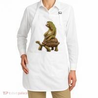 Funny Sloth Riding Turtle Speed Is Relative Apron thumb 2