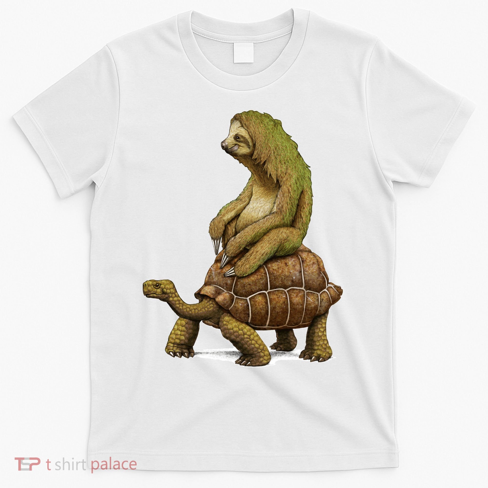 Funny Sloth Riding Turtle Speed Is Relative T-Shirt