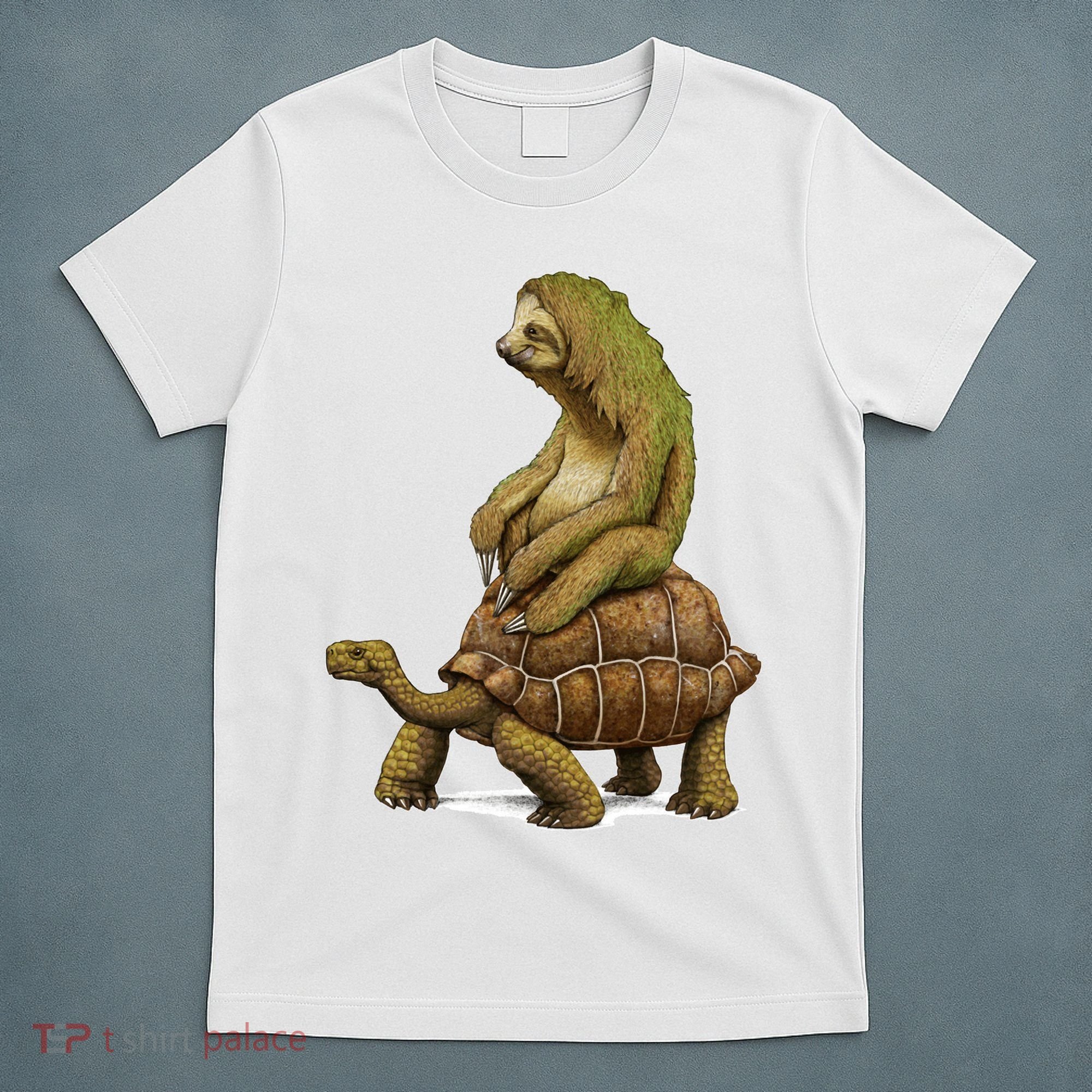 Funny Sloth Riding Turtle Speed Is Relative T-Shirt