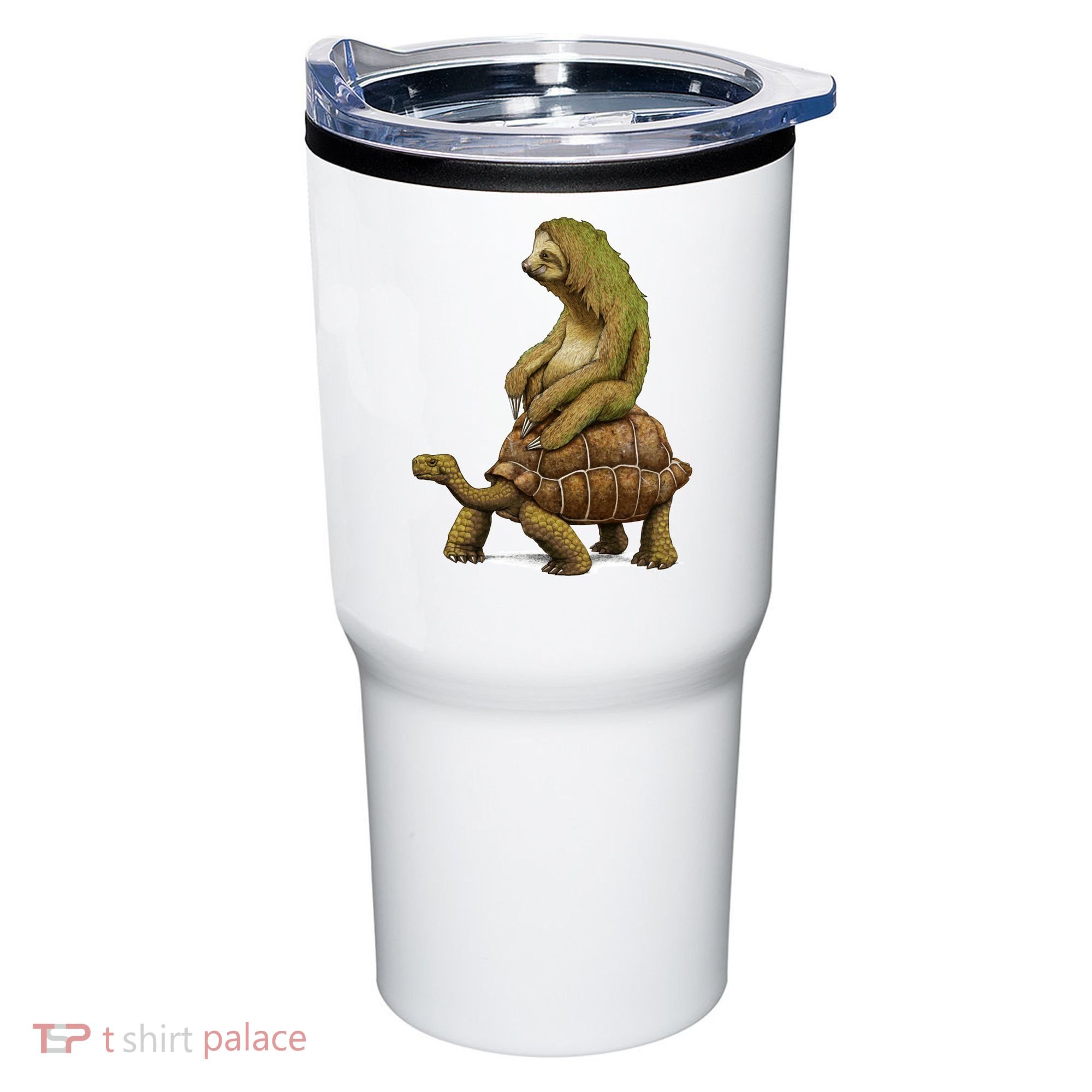 Funny Sloth Riding Turtle Speed Is Relative Tumbler