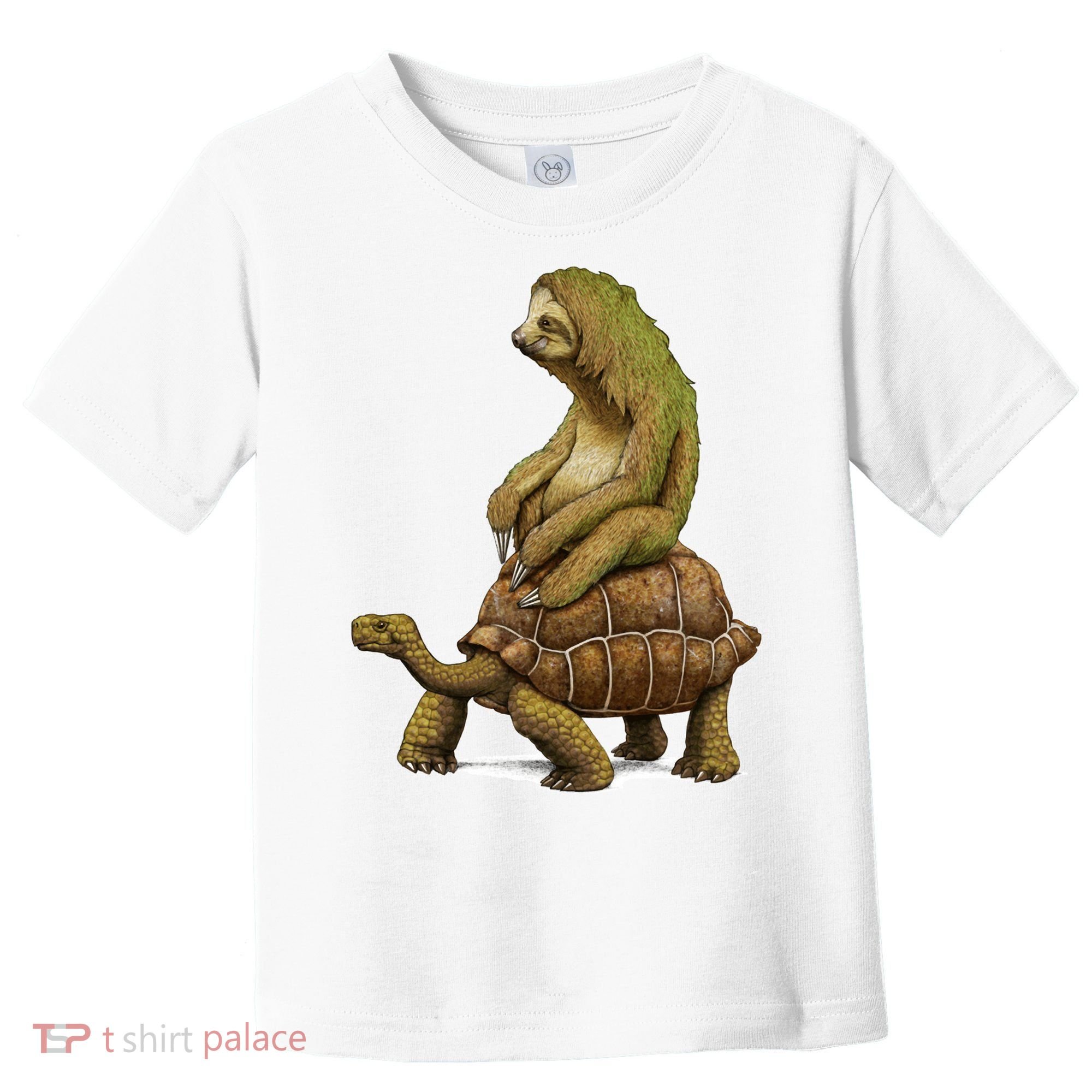 Funny Sloth Riding Turtle Speed Is Relative Toddler T-Shirt