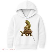 Funny Sloth Riding Turtle Speed Is Relative Kids Hoodie thumb 0