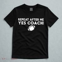 Funny Sport Repeat After Me Yes Coach American Football T-Shirt thumb 5