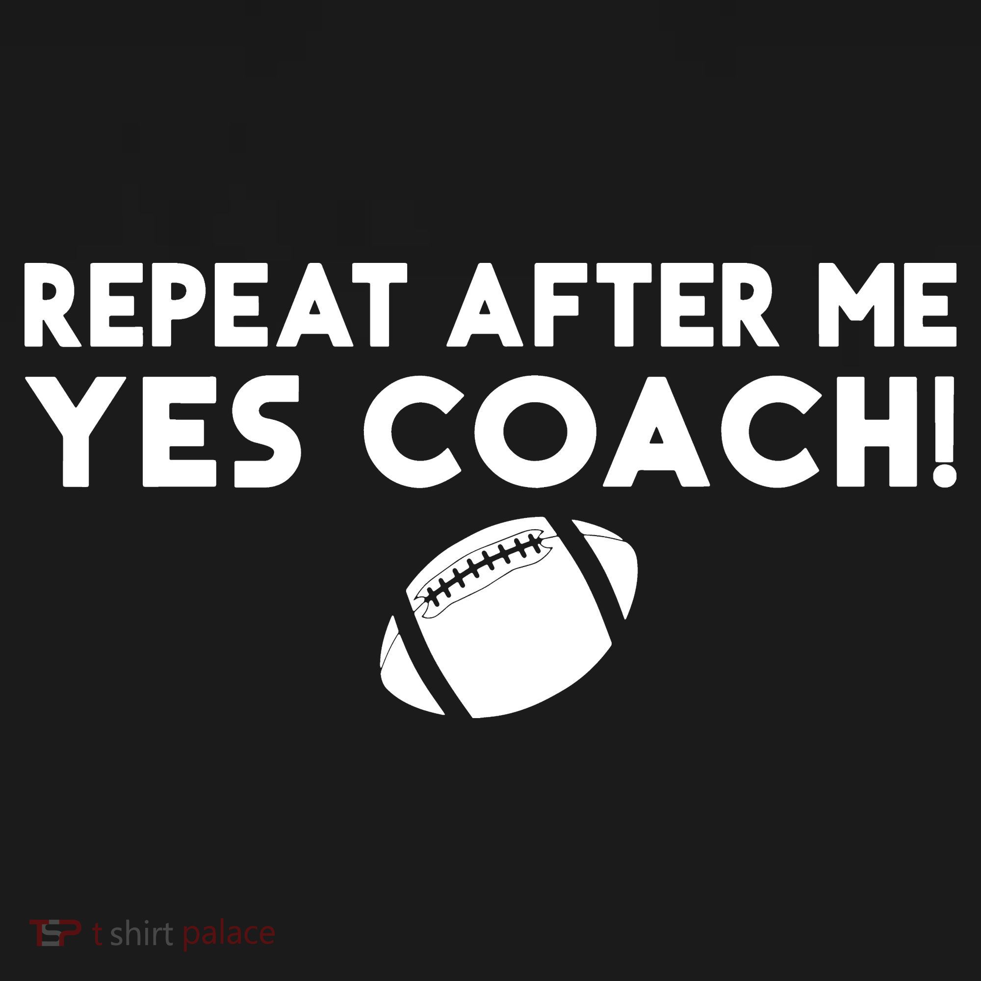 Funny Sport Repeat After Me Yes Coach American Football Women's Hoodie