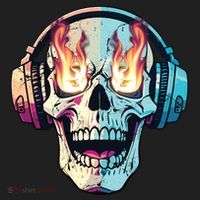 Flaming Skull Rock Music Beanie thumb 2