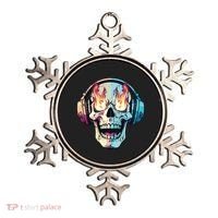 Flaming Skull Rock Music Ornament thumb 0