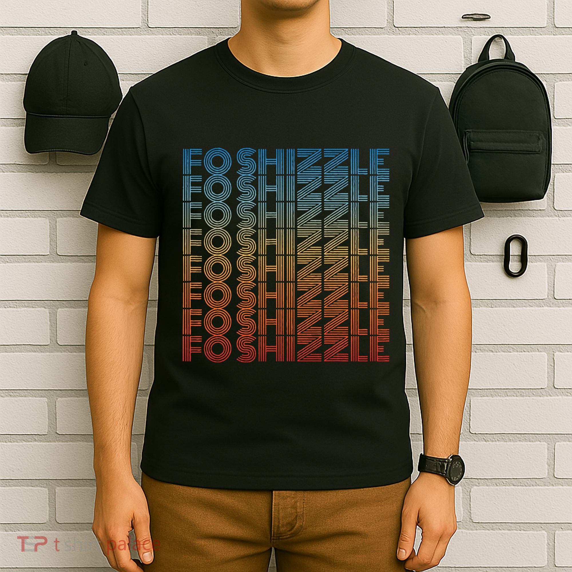 Fo Shizzle Retro Funny Sarcastic Gangster Rap Fo Shizzle T-Shirt