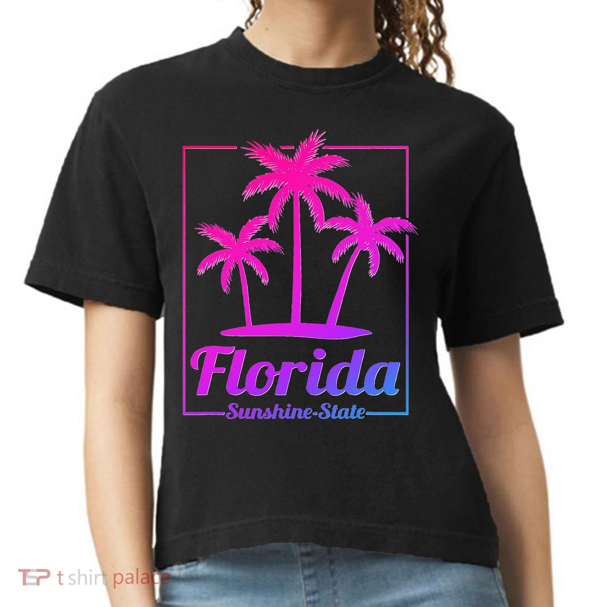 Florida Sunshine State Retro Look Comfort Colors Boxy T-Shirt