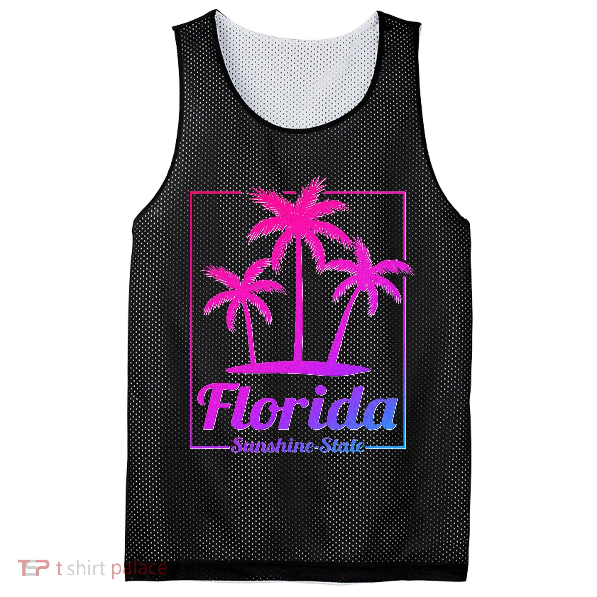 Florida Sunshine State Retro Look Mesh Reversible Basketball Jersey Tank