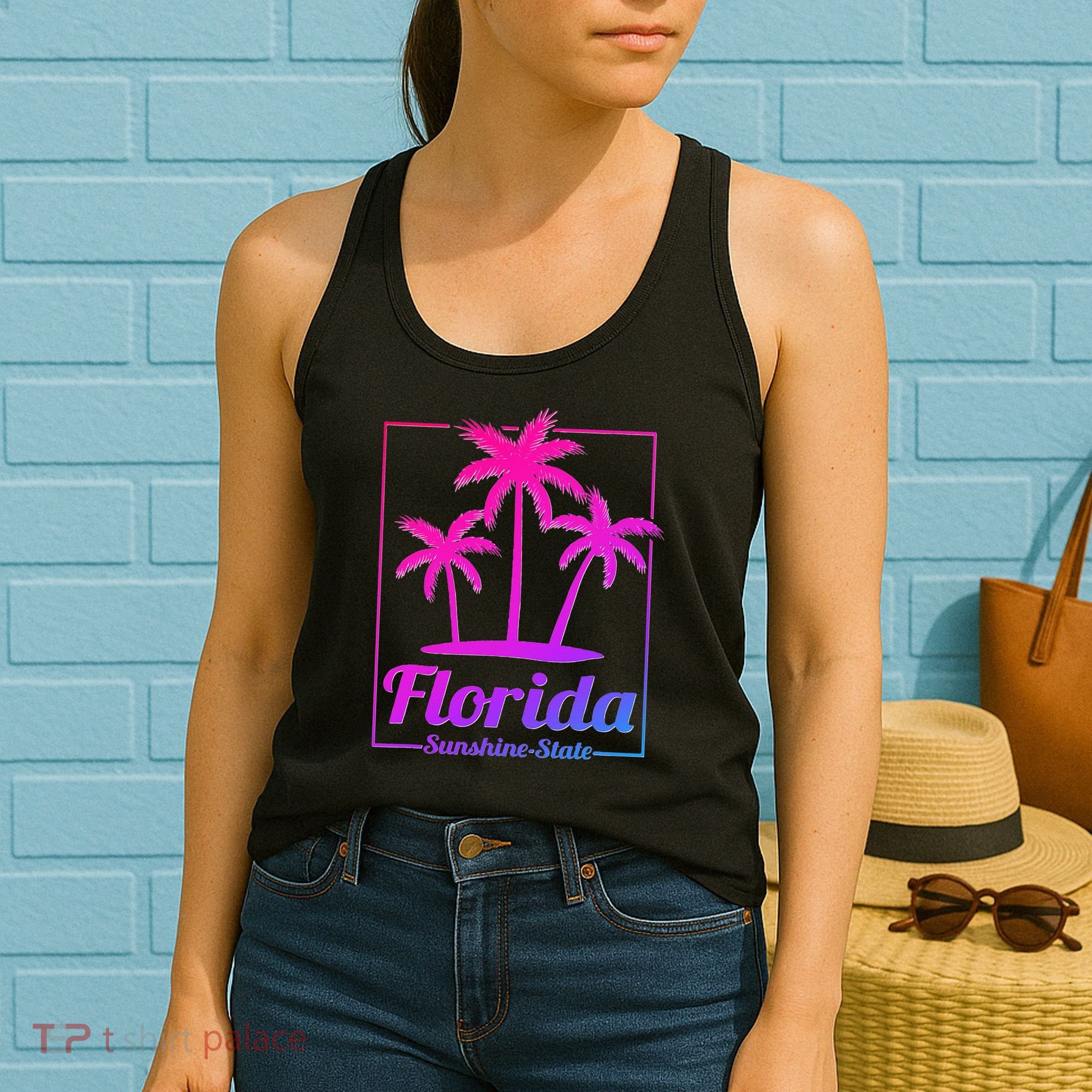 Florida Sunshine State Retro Look Women's Tank Top