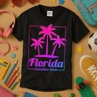 Florida Sunshine State Retro Look Kids T-Shirt thumb 3