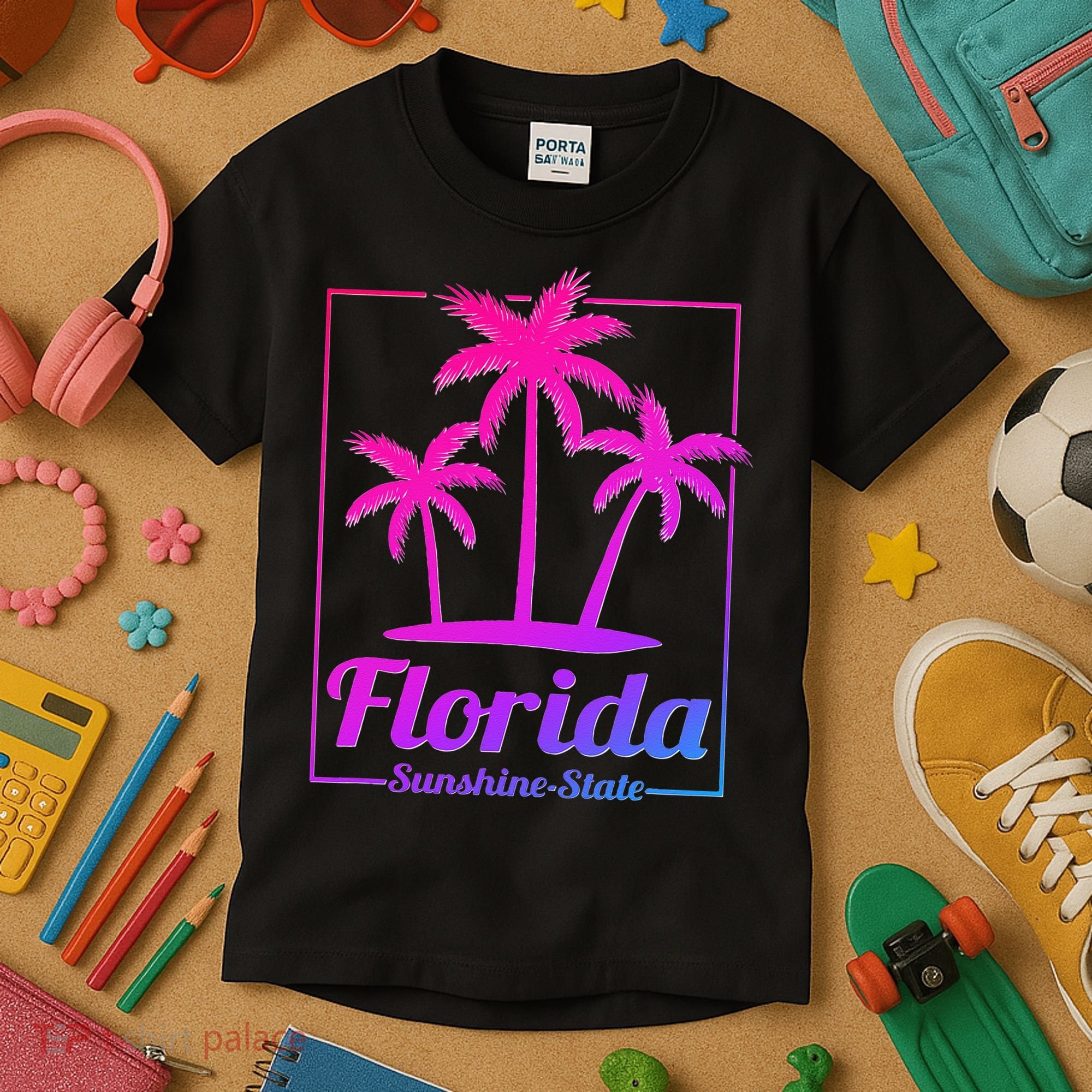 Florida Sunshine State Retro Look Kids T-Shirt