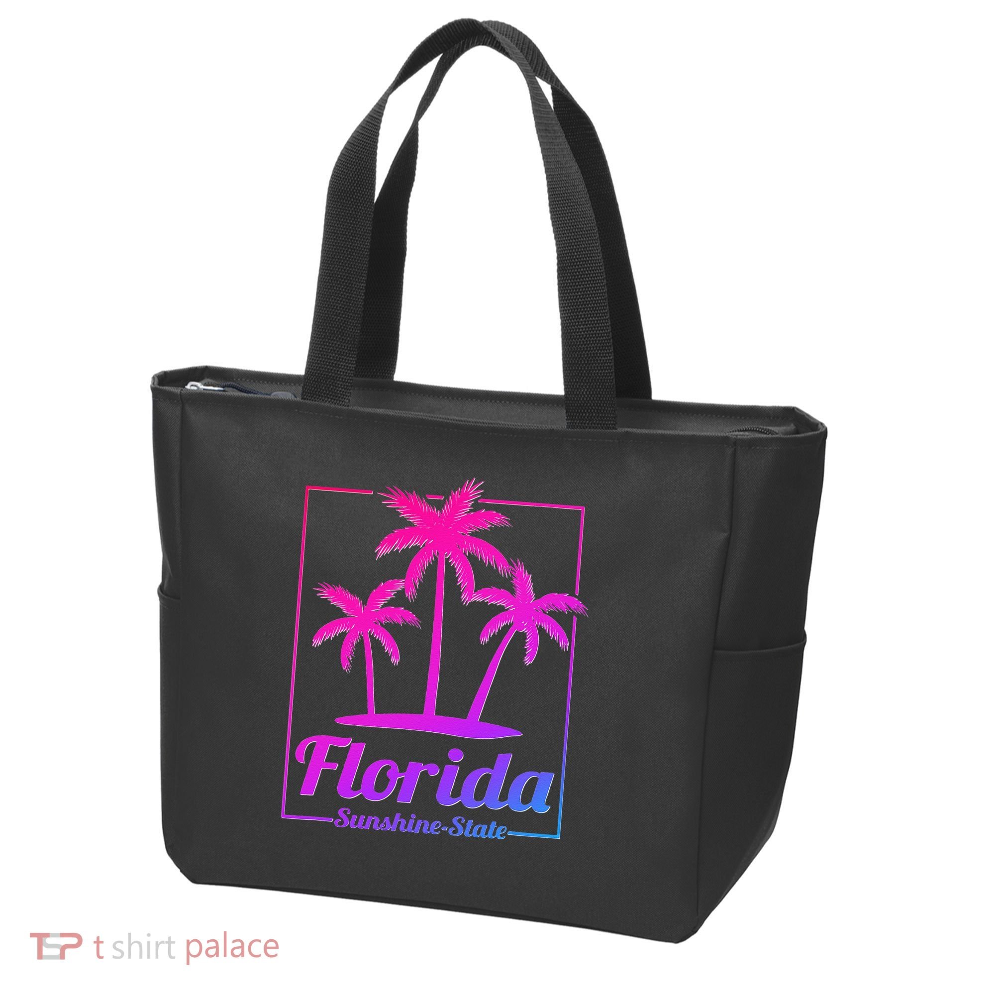 Florida Sunshine State Retro Look Tote Bag