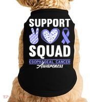 Funny Support Squad I Esophagus Esophageal Cancer Doggie Tank thumb 0
