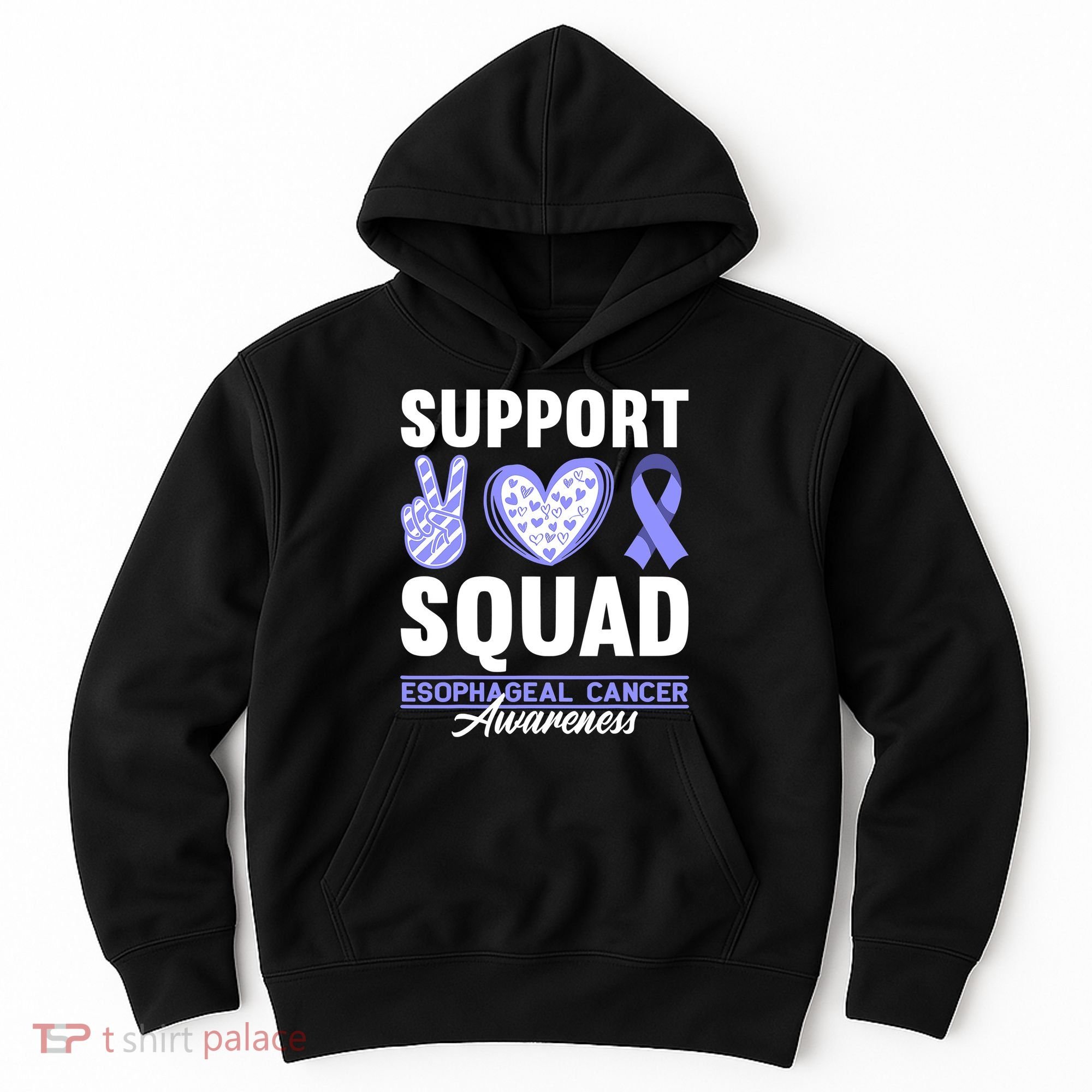 Funny Support Squad I Esophagus Esophageal Cancer Hoodie