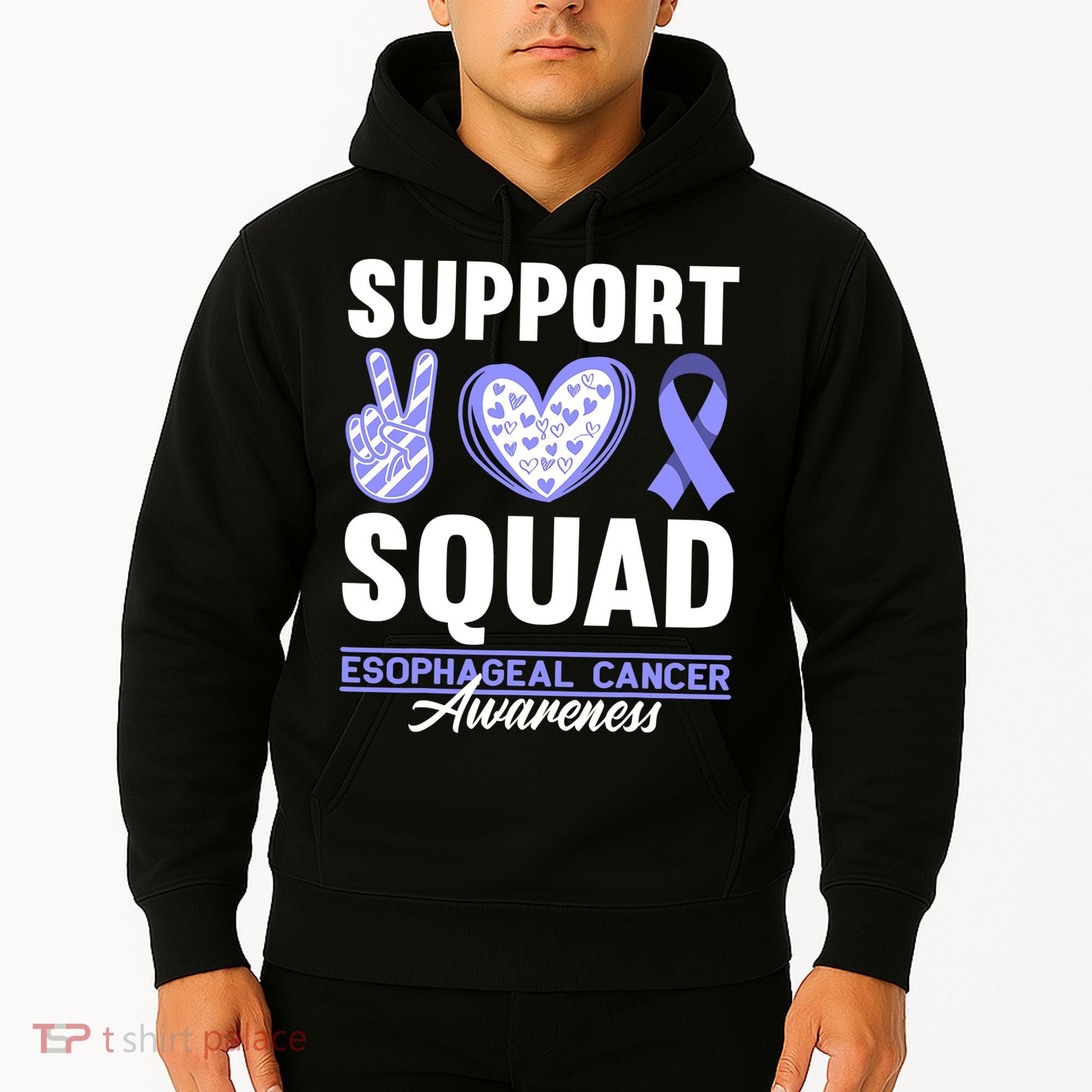 Funny Support Squad I Esophagus Esophageal Cancer Hoodie