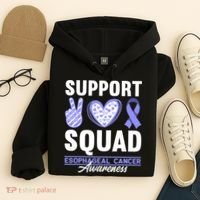 Funny Support Squad I Esophagus Esophageal Cancer Hoodie thumb 4