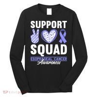 Funny Support Squad I Esophagus Esophageal Cancer Long Sleeve Shirt thumb 0