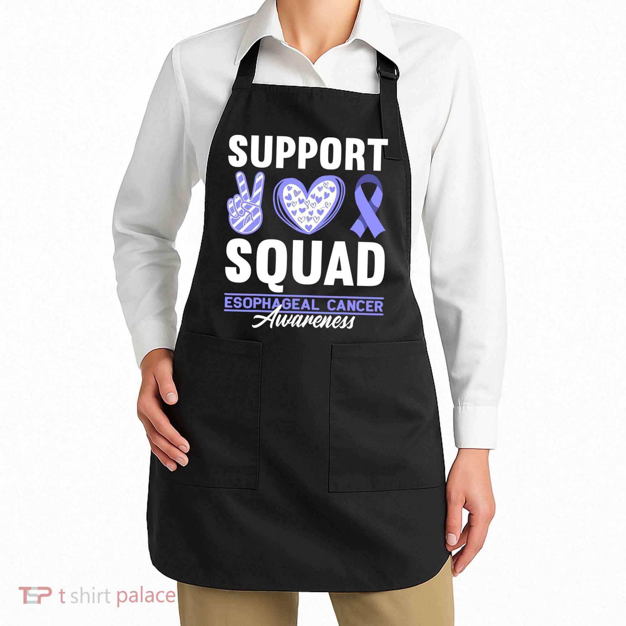 Funny Support Squad I Esophagus Esophageal Cancer Apron