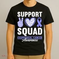 Funny Support Squad I Esophagus Esophageal Cancer T-Shirt thumb 3