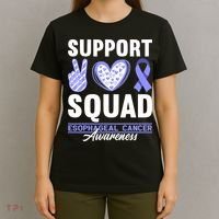 Funny Support Squad I Esophagus Esophageal Cancer T-Shirt thumb 4