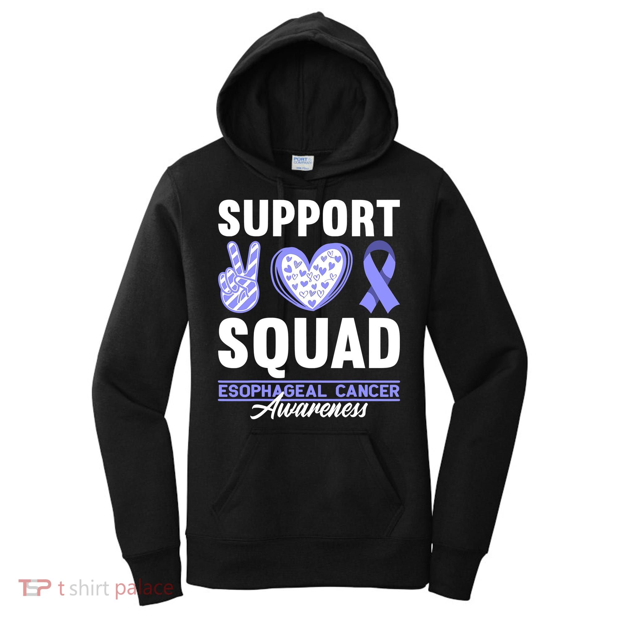 Funny Support Squad I Esophagus Esophageal Cancer Women's Hoodie