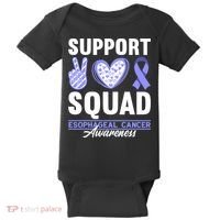 Funny Support Squad I Esophagus Esophageal Cancer Baby Bodysuit thumb 0