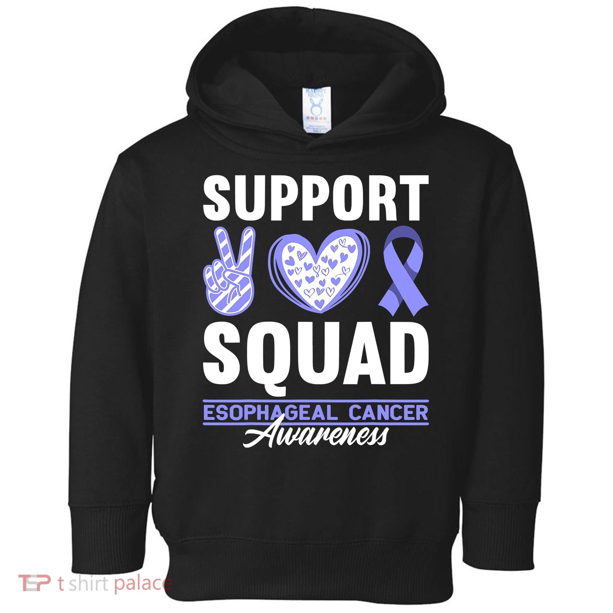 Funny Support Squad I Esophagus Esophageal Cancer Toddler Hoodie