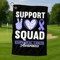 Funny Support Squad I Esophagus Esophageal Cancer Golf Towel thumb 1