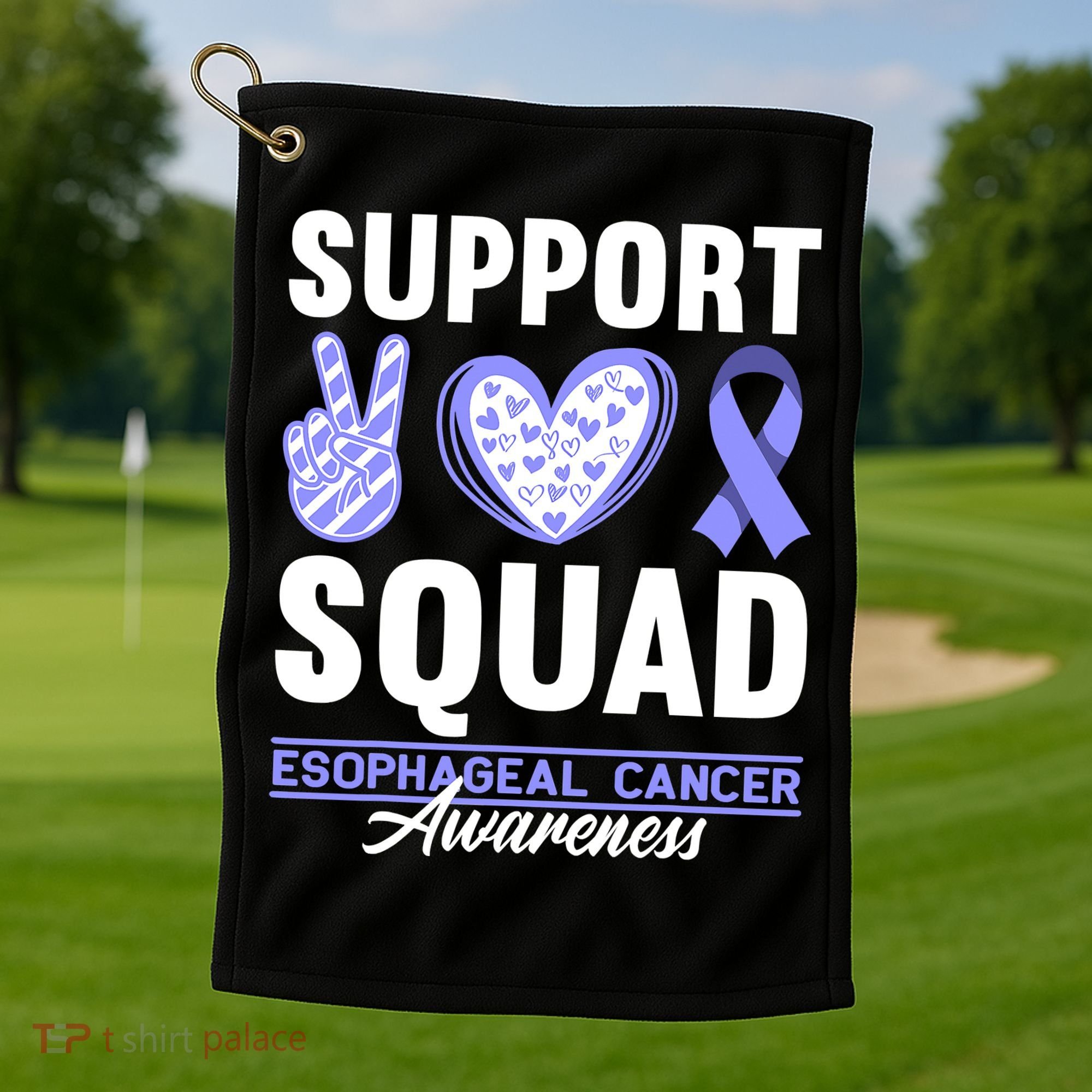 Funny Support Squad I Esophagus Esophageal Cancer Golf Towel