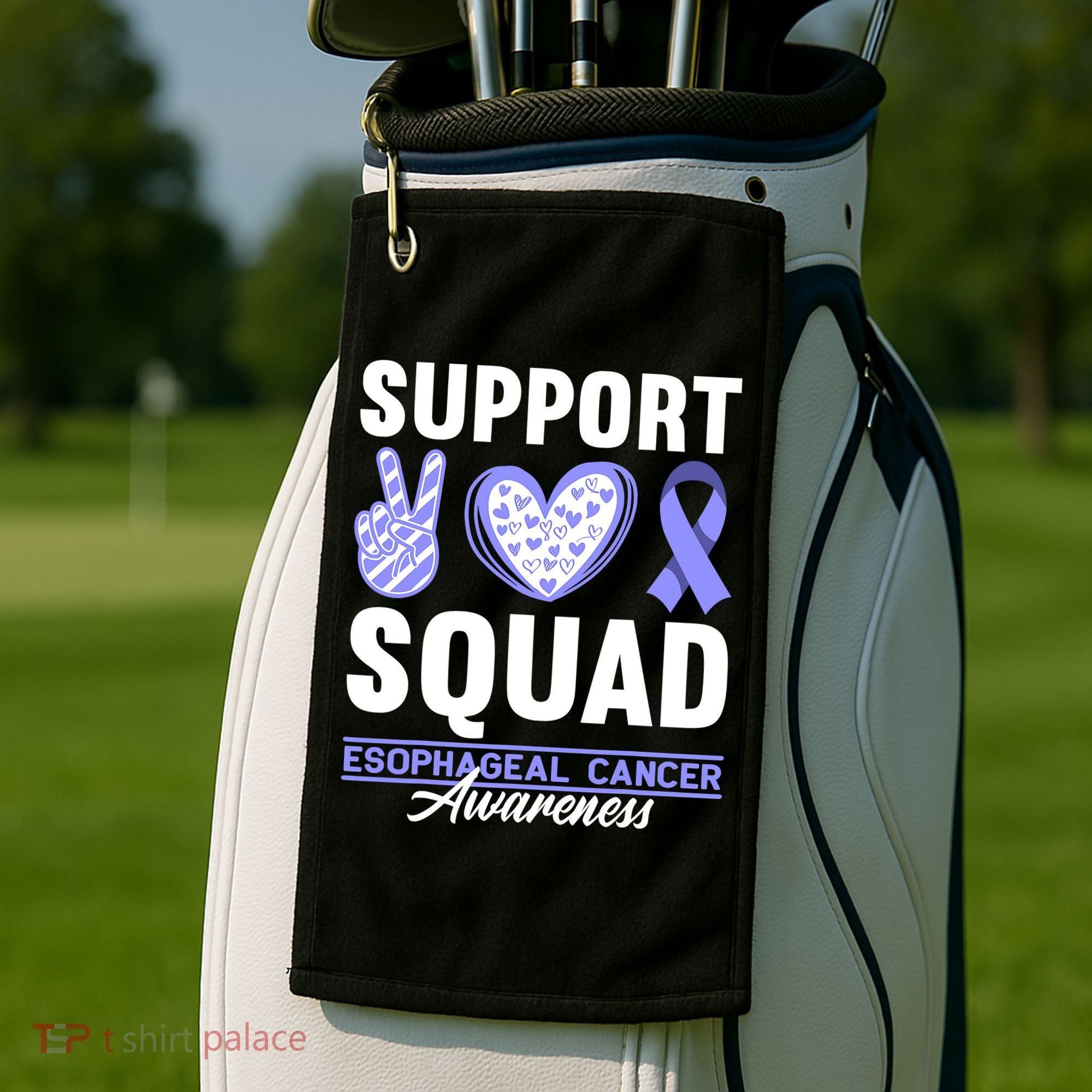 Funny Support Squad I Esophagus Esophageal Cancer Golf Towel