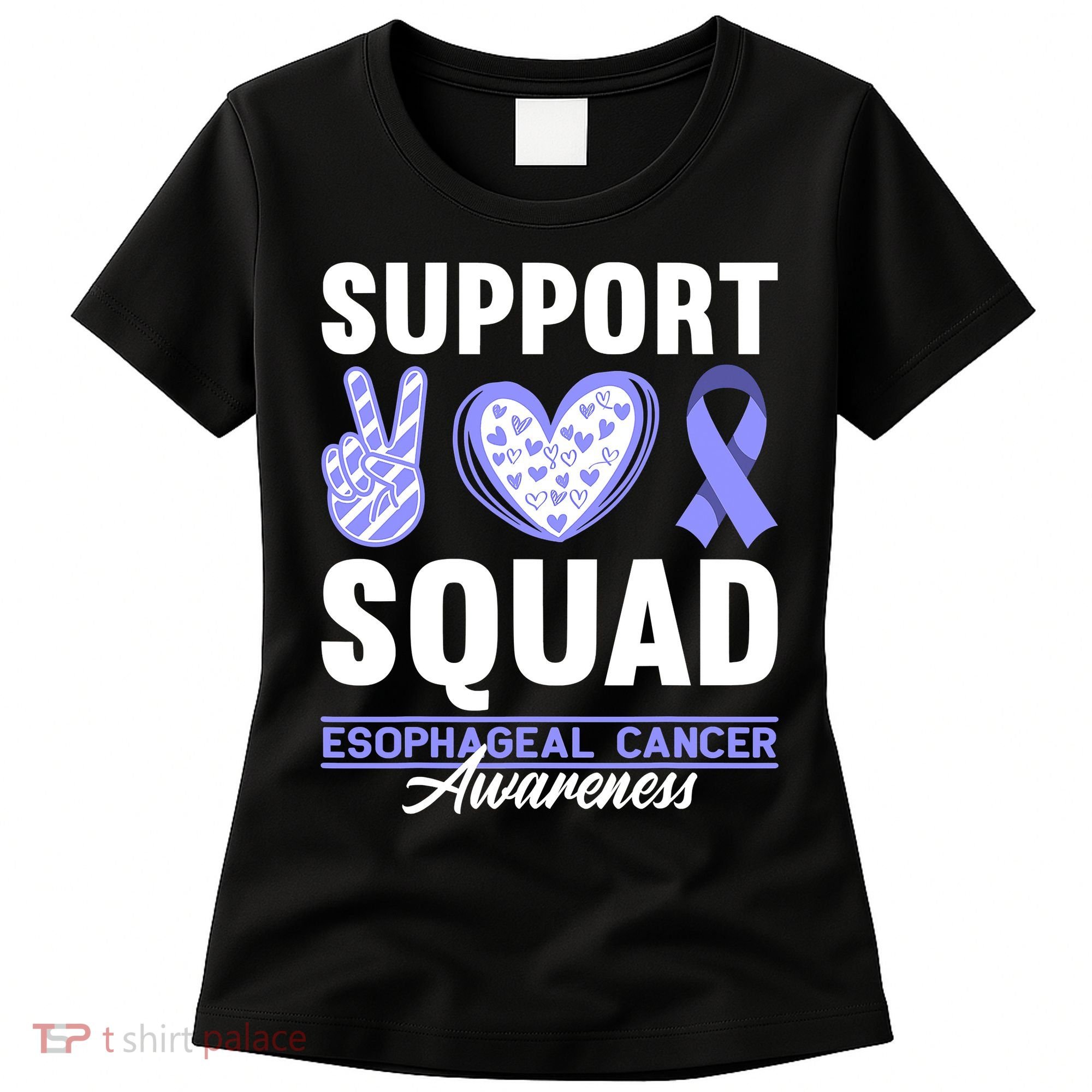 Funny Support Squad I Esophagus Esophageal Cancer Women's T-Shirt