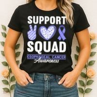 Funny Support Squad I Esophagus Esophageal Cancer Women's T-Shirt thumb 2