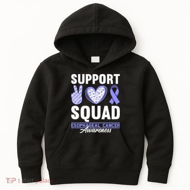 Funny Support Squad I Esophagus Esophageal Cancer Kids Hoodie