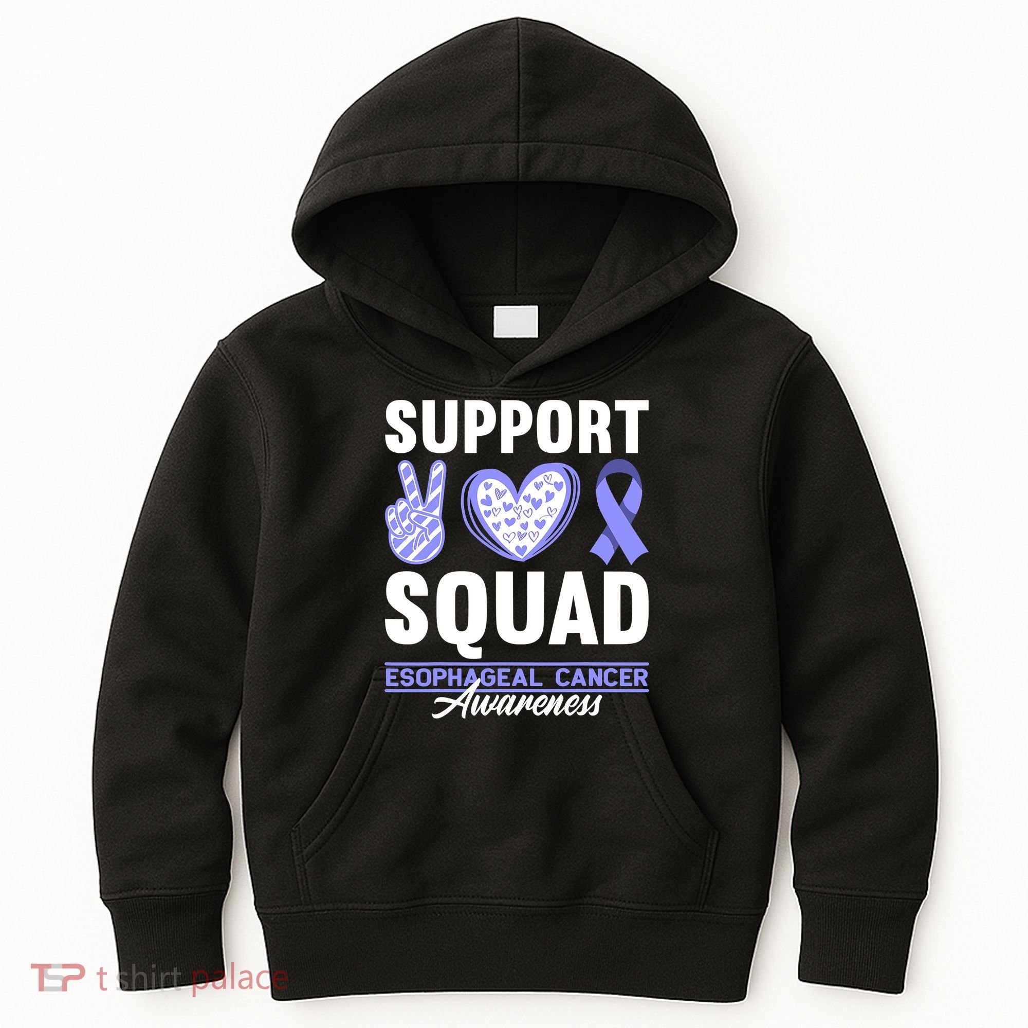 Funny Support Squad I Esophagus Esophageal Cancer Kids Hoodie