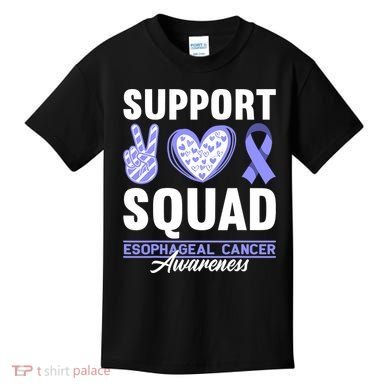 Funny Support Squad I Esophagus Esophageal Cancer Kids T-Shirt