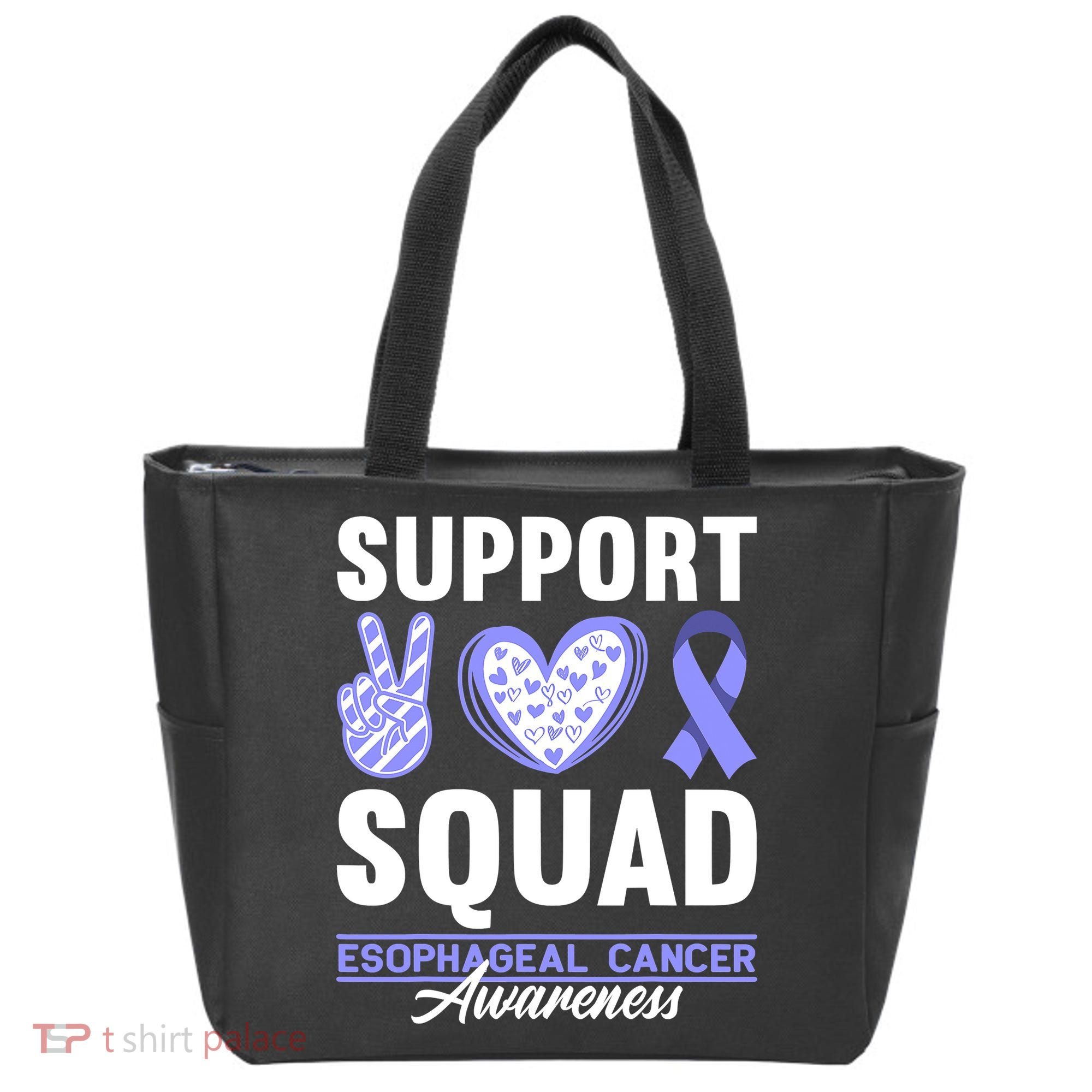 Funny Support Squad I Esophagus Esophageal Cancer Tote Bag