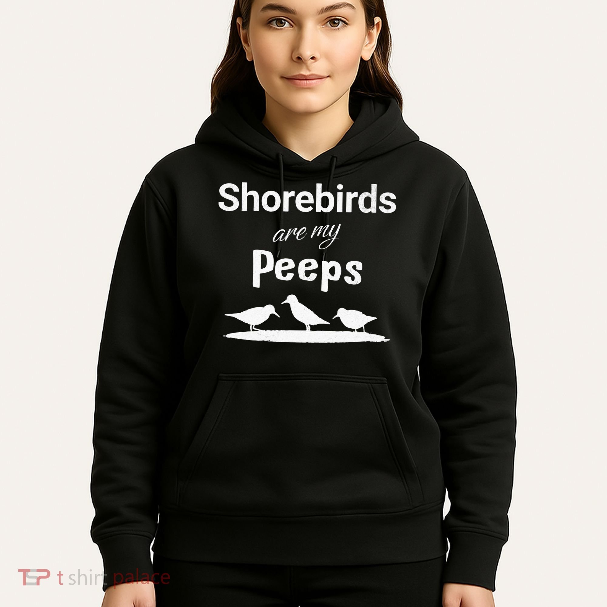 Funny Shorebird Sandpiper Peeps Birdwatching Birder Hoodie