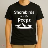 Funny Shorebird Sandpiper Peeps Birdwatching Birder T-Shirt thumb 3
