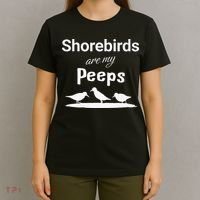 Funny Shorebird Sandpiper Peeps Birdwatching Birder T-Shirt thumb 4