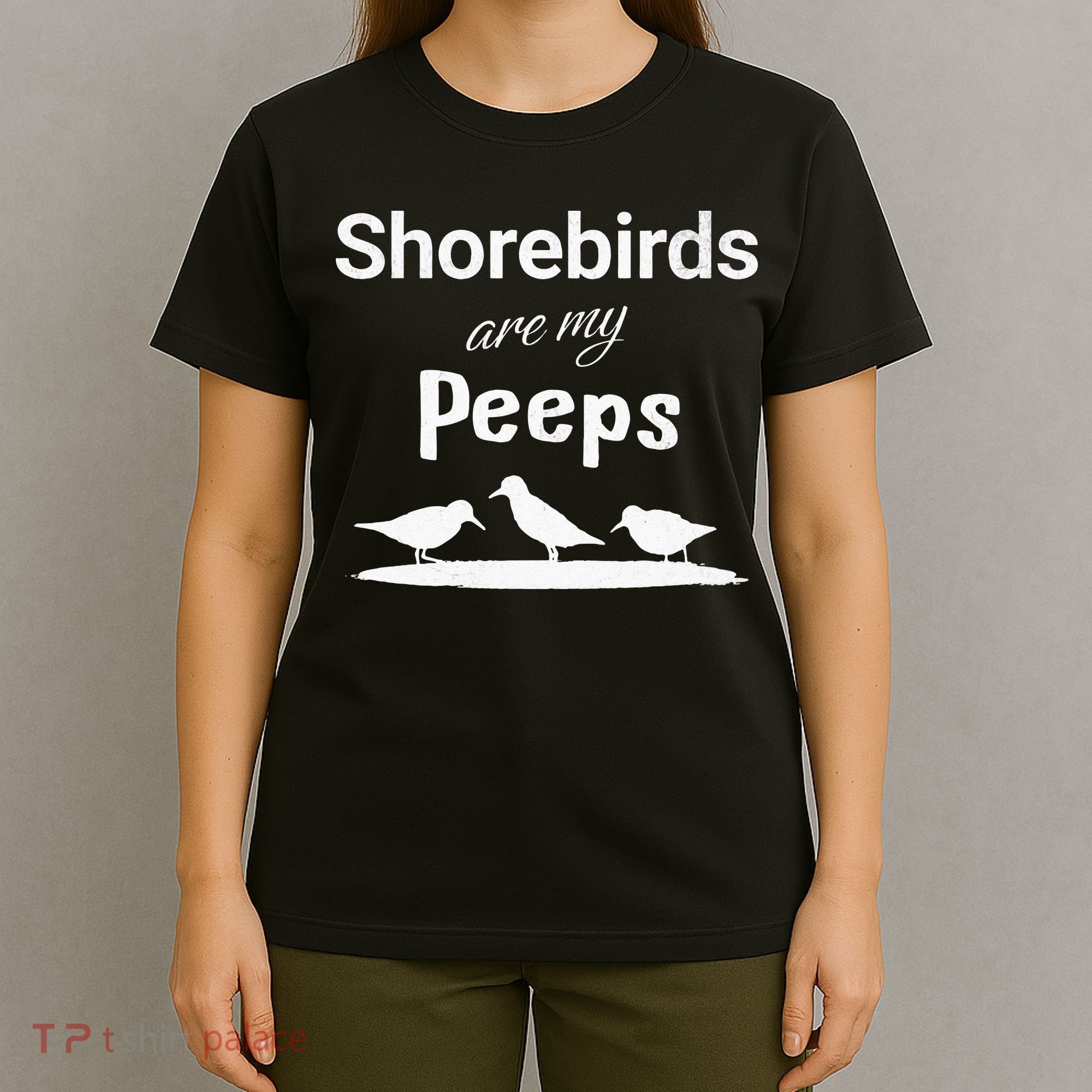 Funny Shorebird Sandpiper Peeps Birdwatching Birder T-Shirt