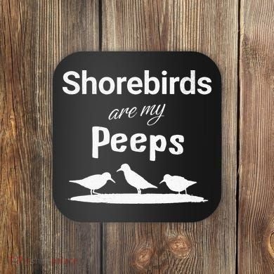 Funny Shorebird Sandpiper Peeps Birdwatching Birder Coaster