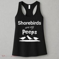 Funny Shorebird Sandpiper Peeps Birdwatching Birder Women's Tank Top thumb 3