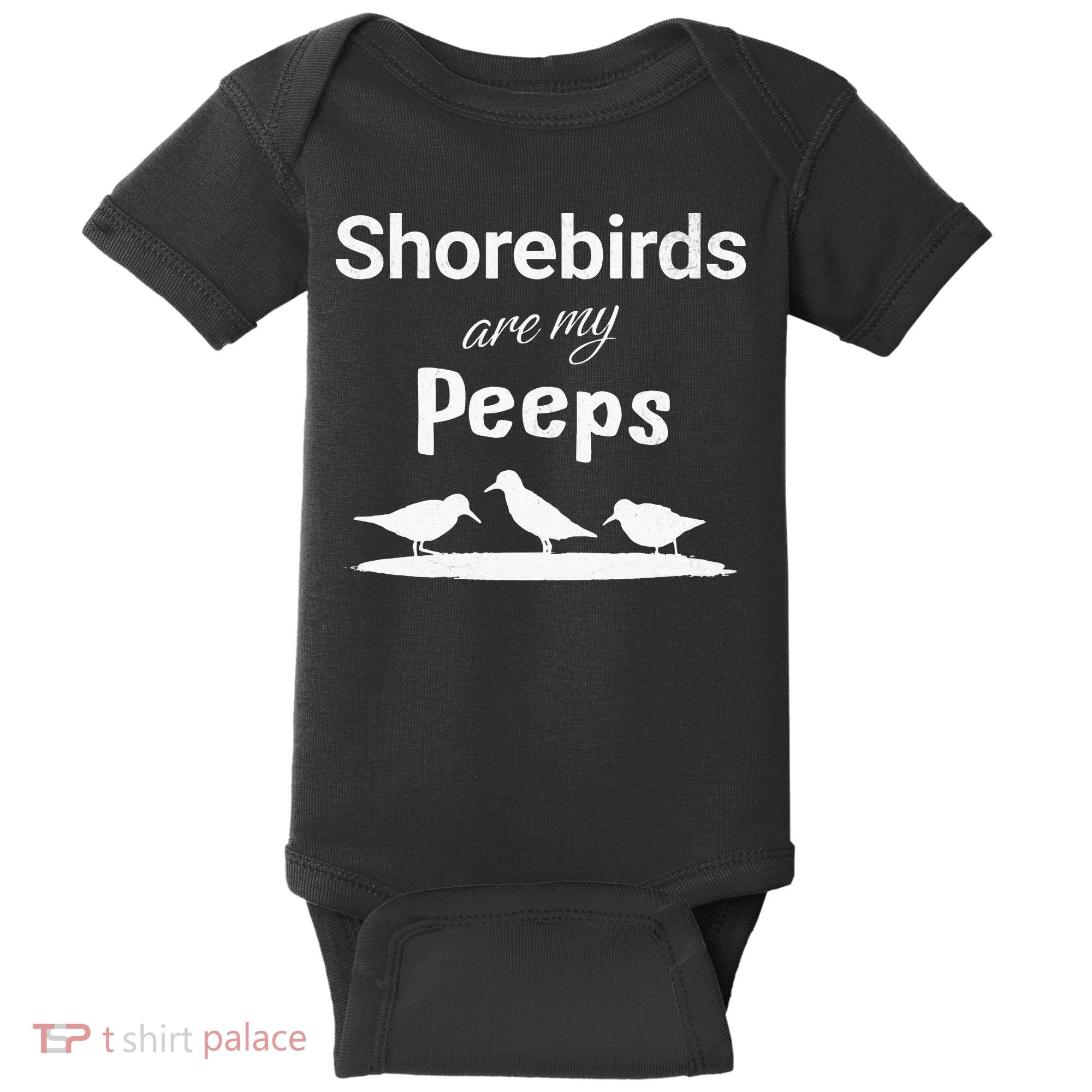Funny Shorebird Sandpiper Peeps Birdwatching Birder Baby Bodysuit