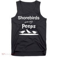 Funny Shorebird Sandpiper Peeps Birdwatching Birder Tank Top thumb 0