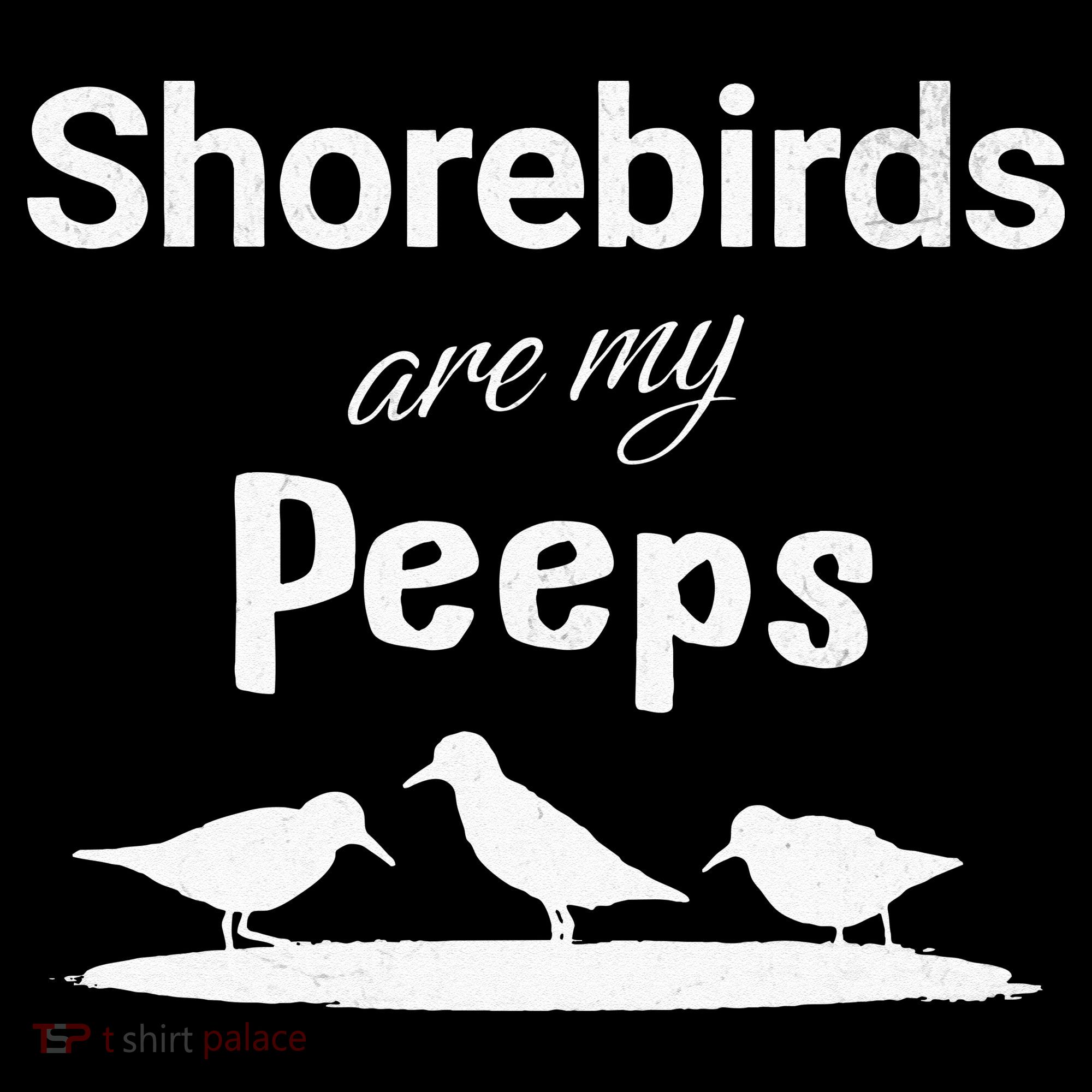 Funny Shorebird Sandpiper Peeps Birdwatching Birder Women's T-Shirt