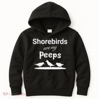Funny Shorebird Sandpiper Peeps Birdwatching Birder Kids Hoodie thumb 0