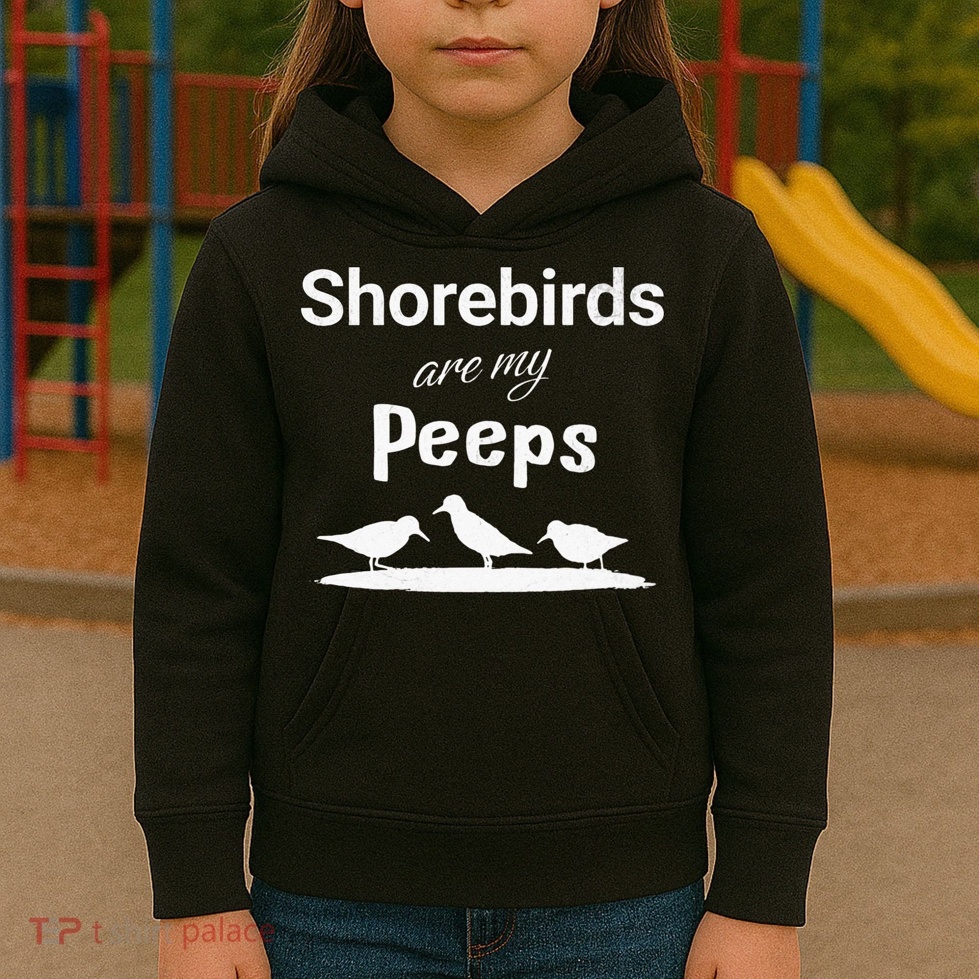 Funny Shorebird Sandpiper Peeps Birdwatching Birder Kids Hoodie