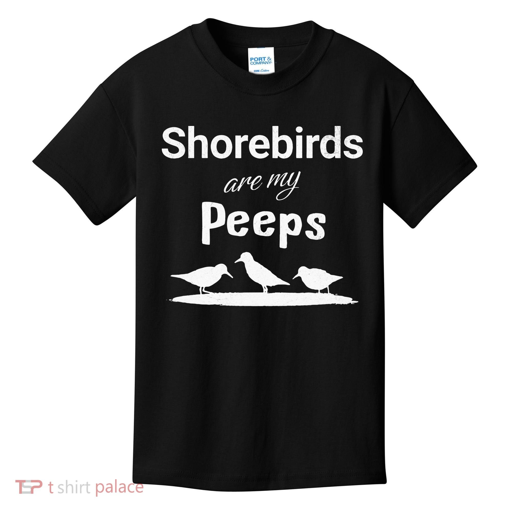 Funny Shorebird Sandpiper Peeps Birdwatching Birder Kids T-Shirt